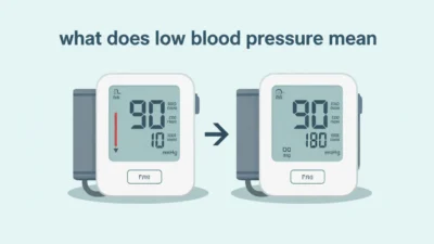 what does low blood pressure mean
