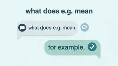what does e.g. mean