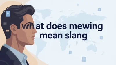 what does mewing mean slang