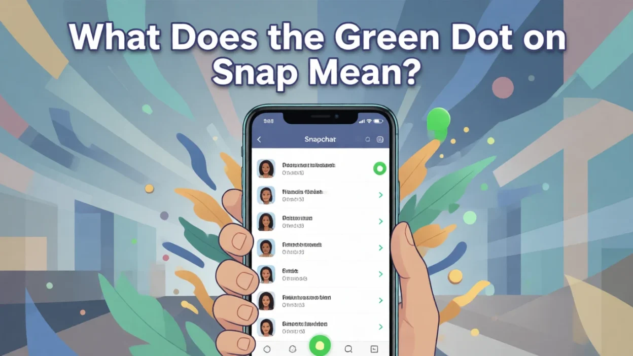 What Does the Green Dot on Snap Mean