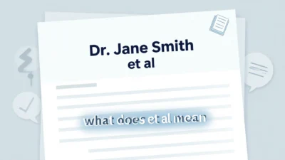 what does et al mean