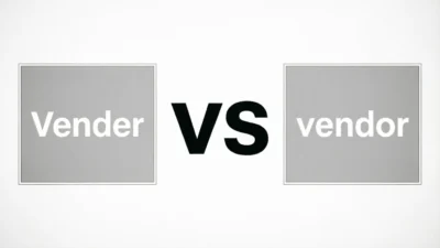 Vender vs Vendor