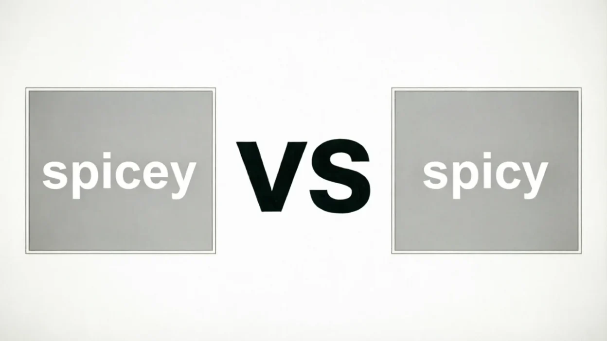 Spicey vs Spicy
