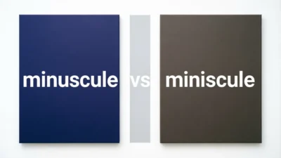 Minuscule vs Miniscule