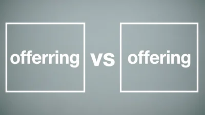 Offerring vs Offering
