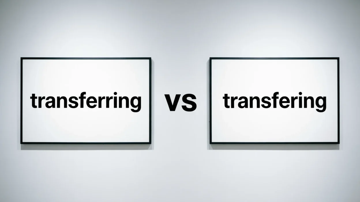 Transferring vs Transfering