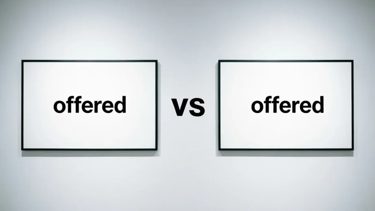 Offerred vs Offered
