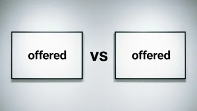 Offerred vs Offered