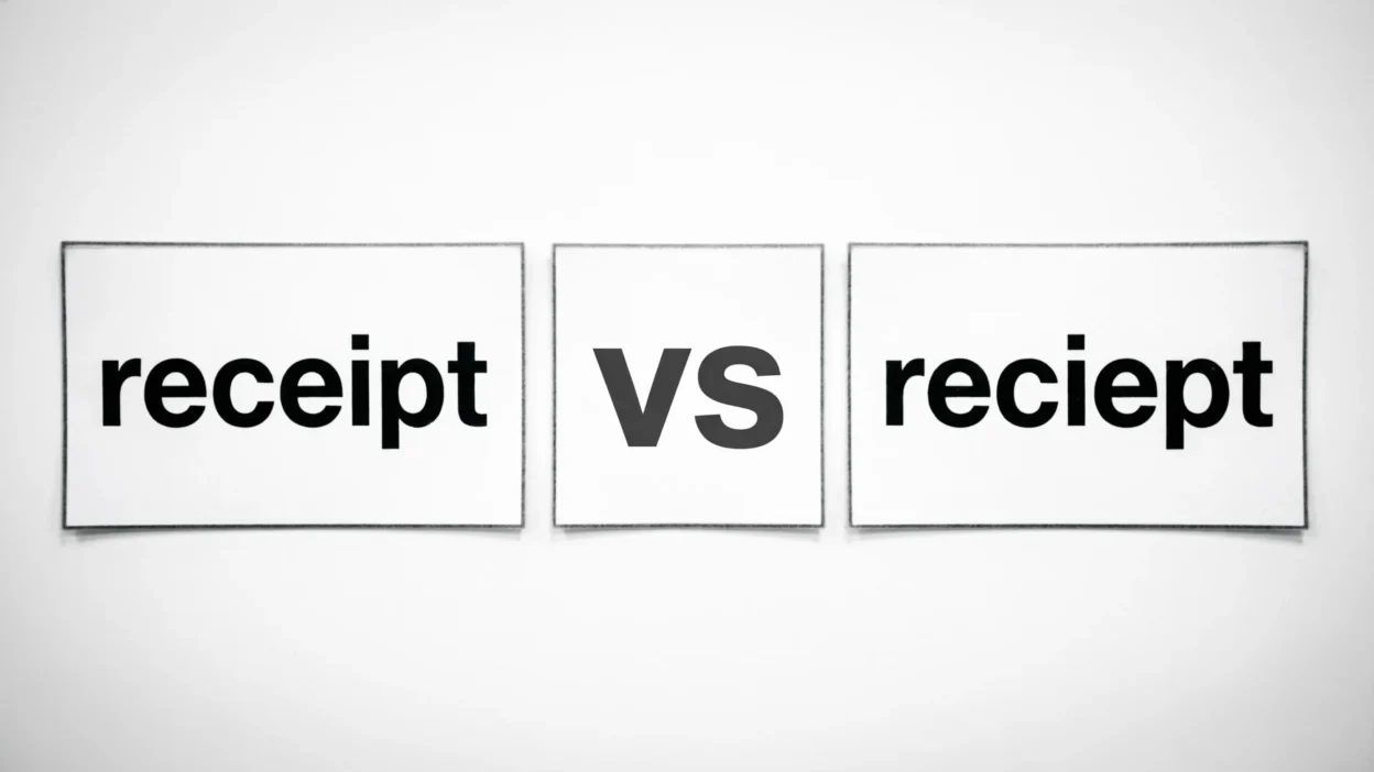 Receipt or Reciept