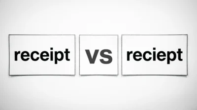 Receipt or Reciept