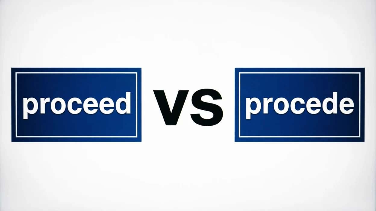 Proceed vs Procede