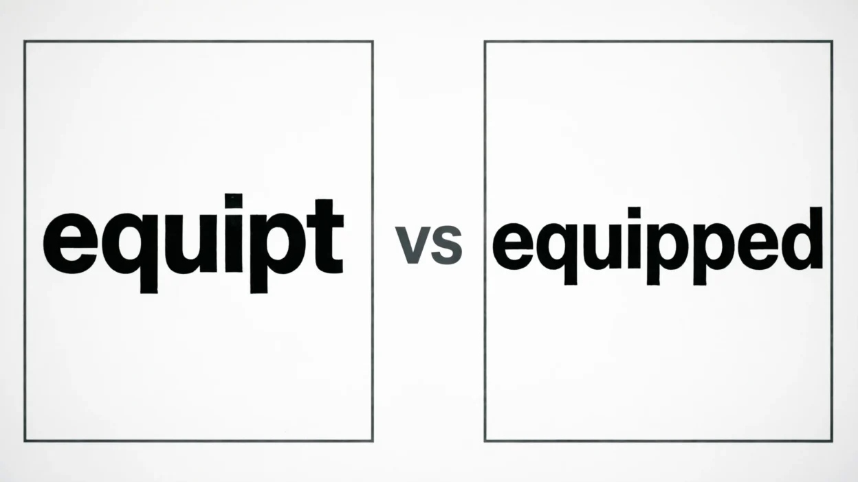 Equipt vs Equipped