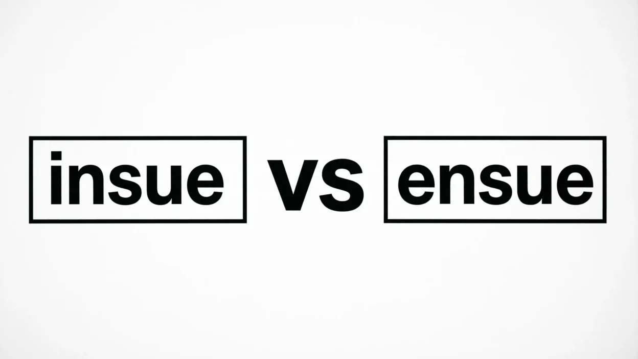 Insue vs Ensue