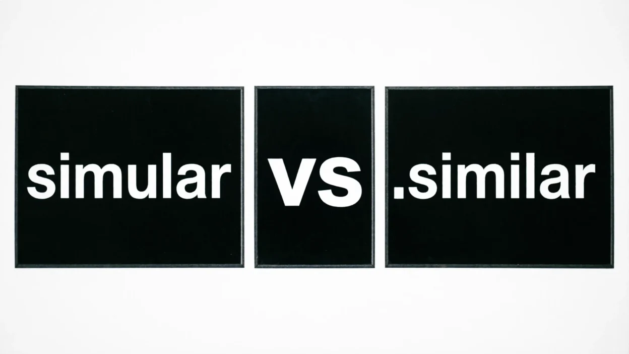 Simular vs Similar