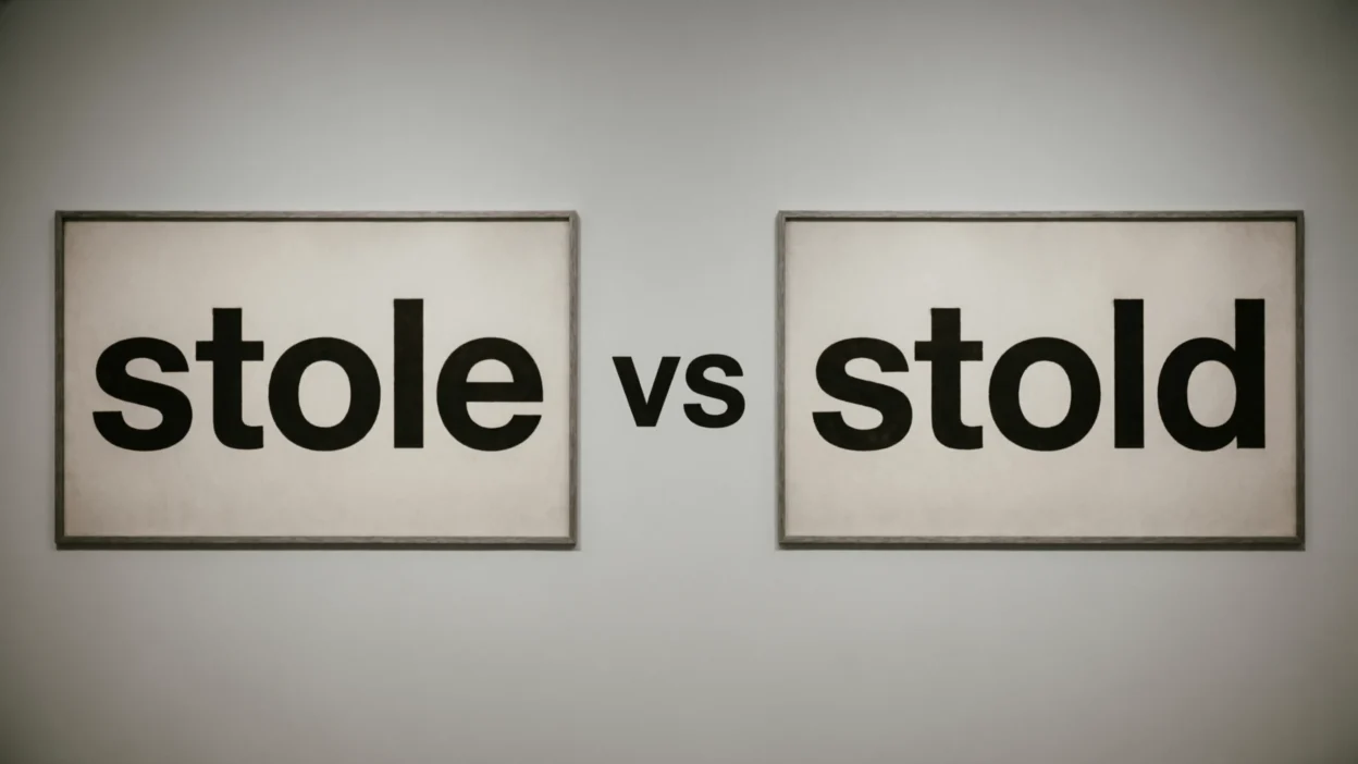 Stole vs Stold