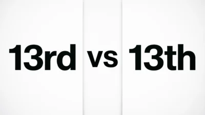 13rd vs 13th