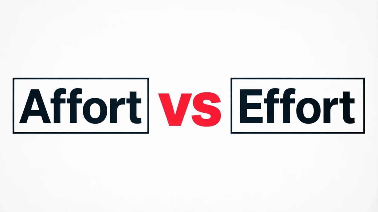 Effort vs Affort