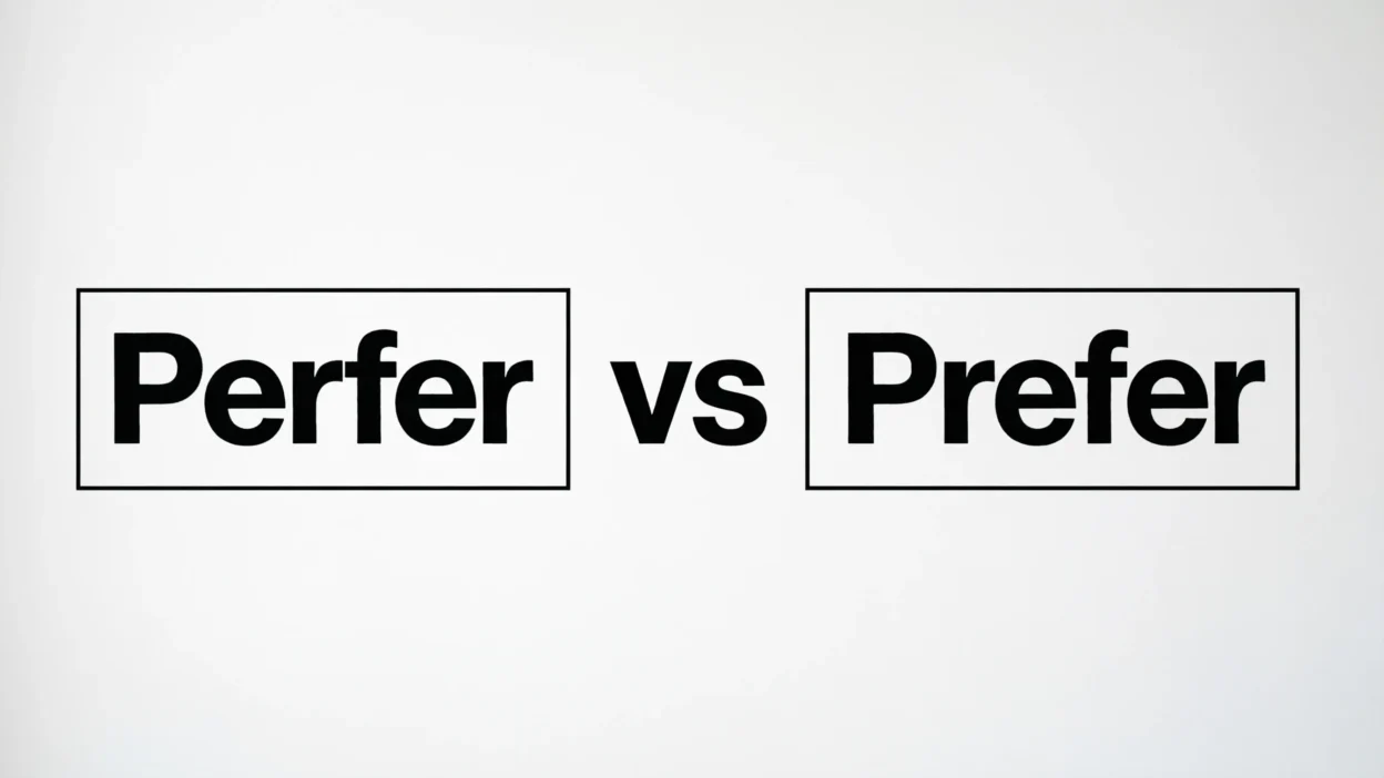 Perfer vs Prefer
