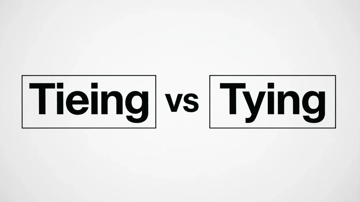 Tieing vs Tying