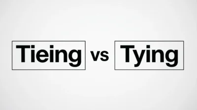 Tieing vs Tying