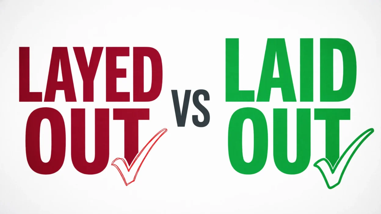 Layed Out vs Laid Out