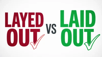 Layed Out vs Laid Out