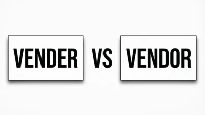 Vender vs Vendor