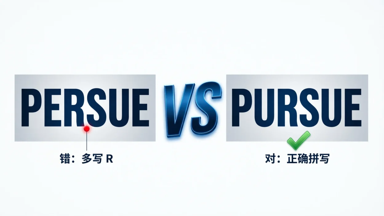 persue vs pursue
