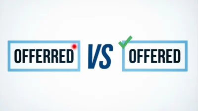 offerred vs offered