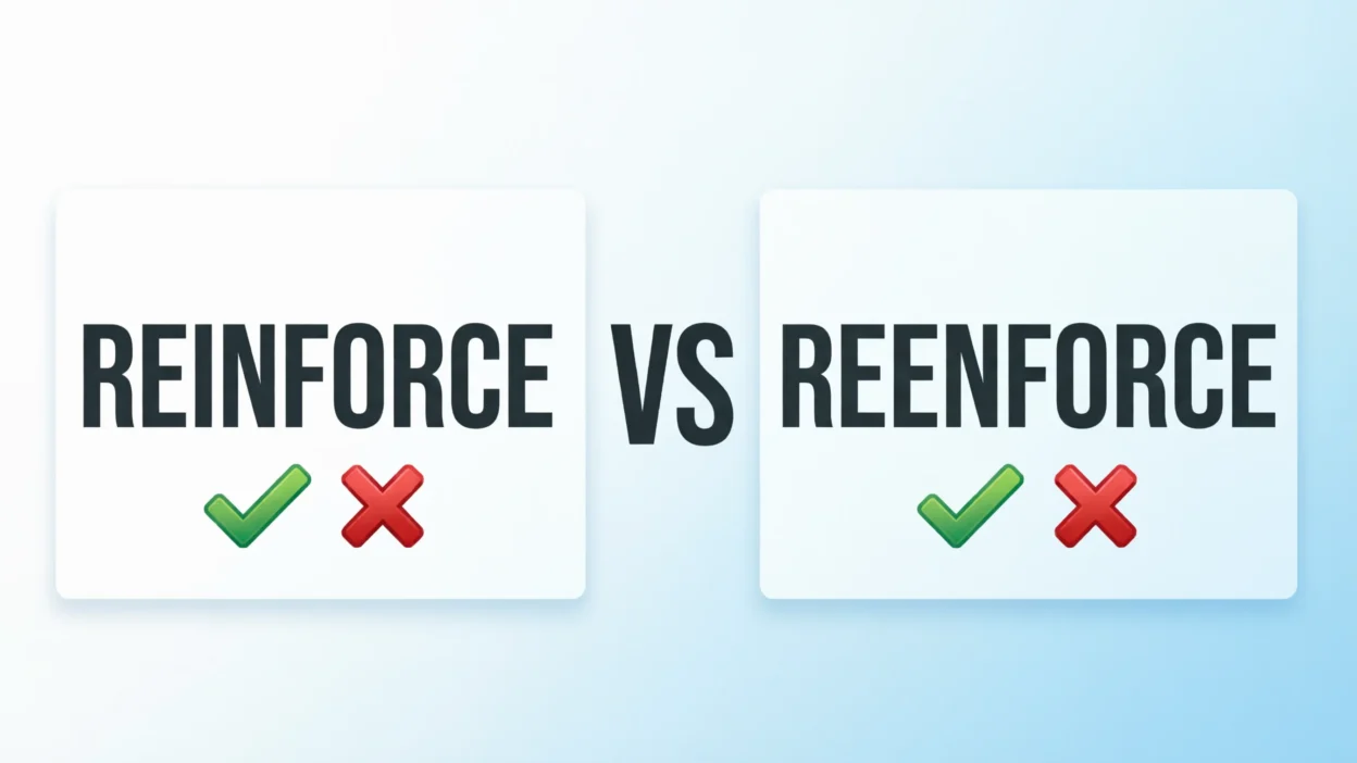 reinforce vs reenforce