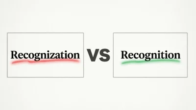 recognization vs recognition