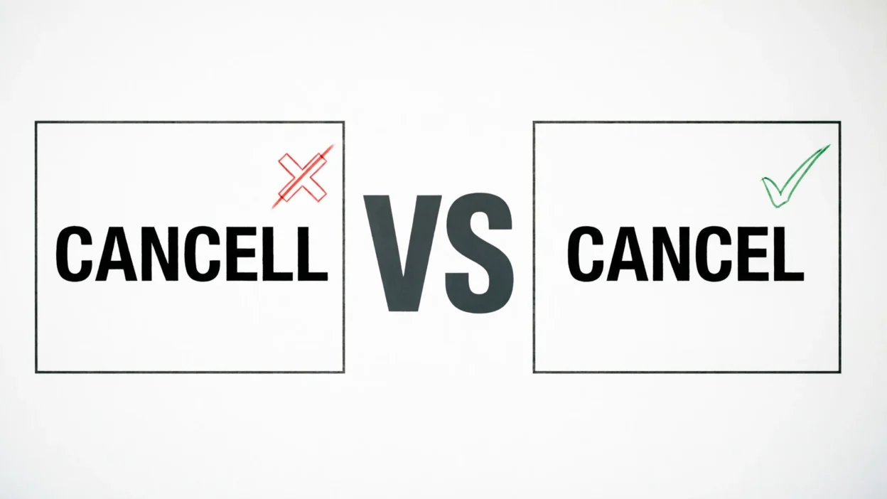 cancell vs cancel