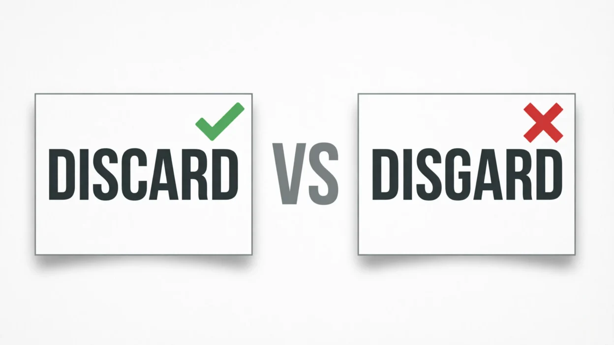 discard vs disgard