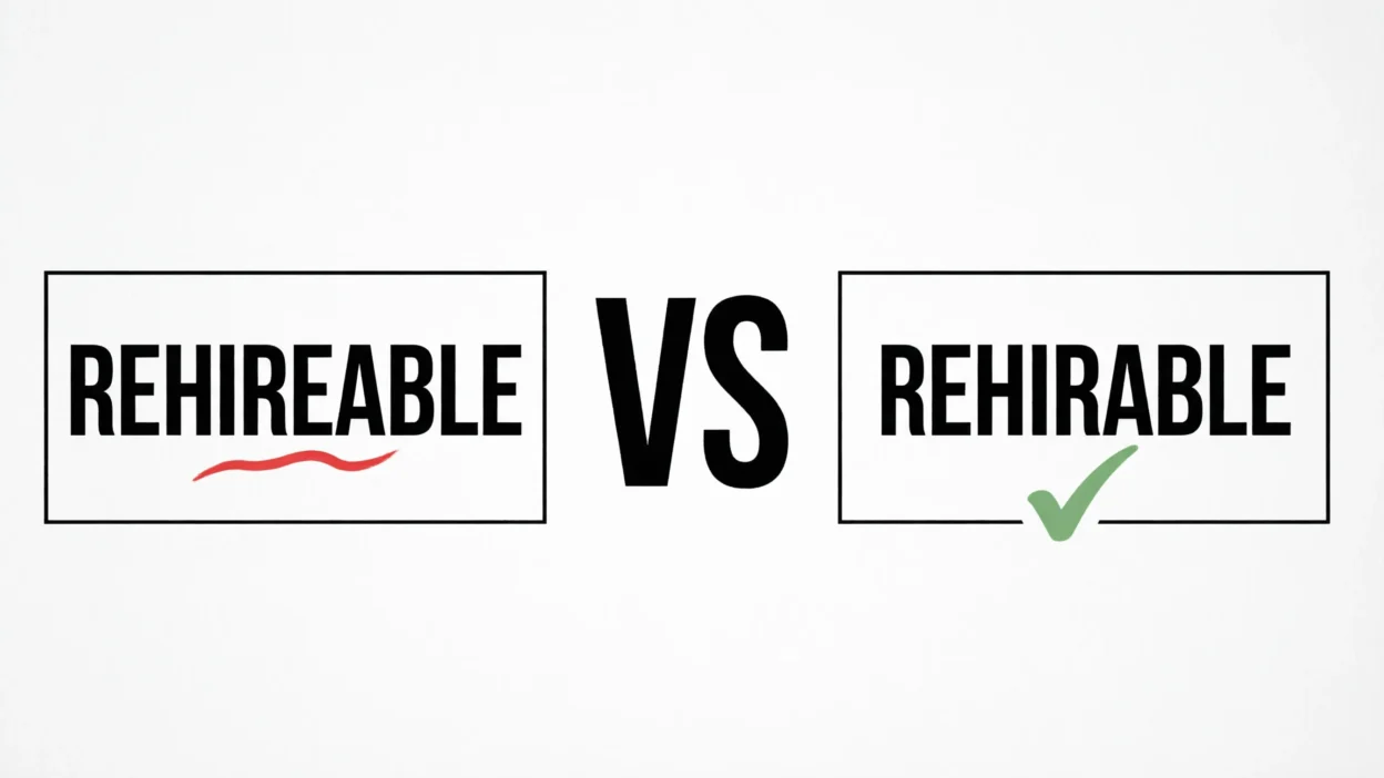 rehireable vs rehirable
