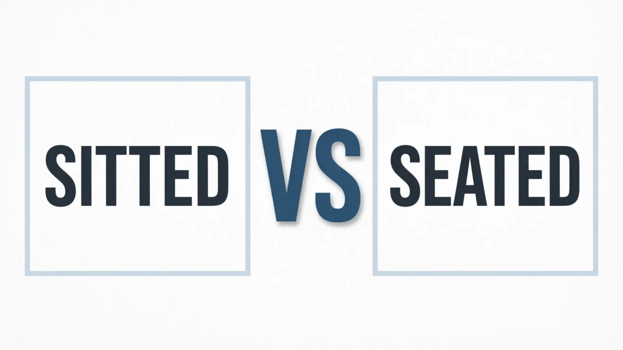 sitted vs seated