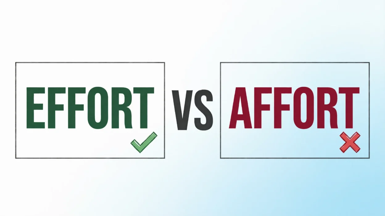 effort vs affort