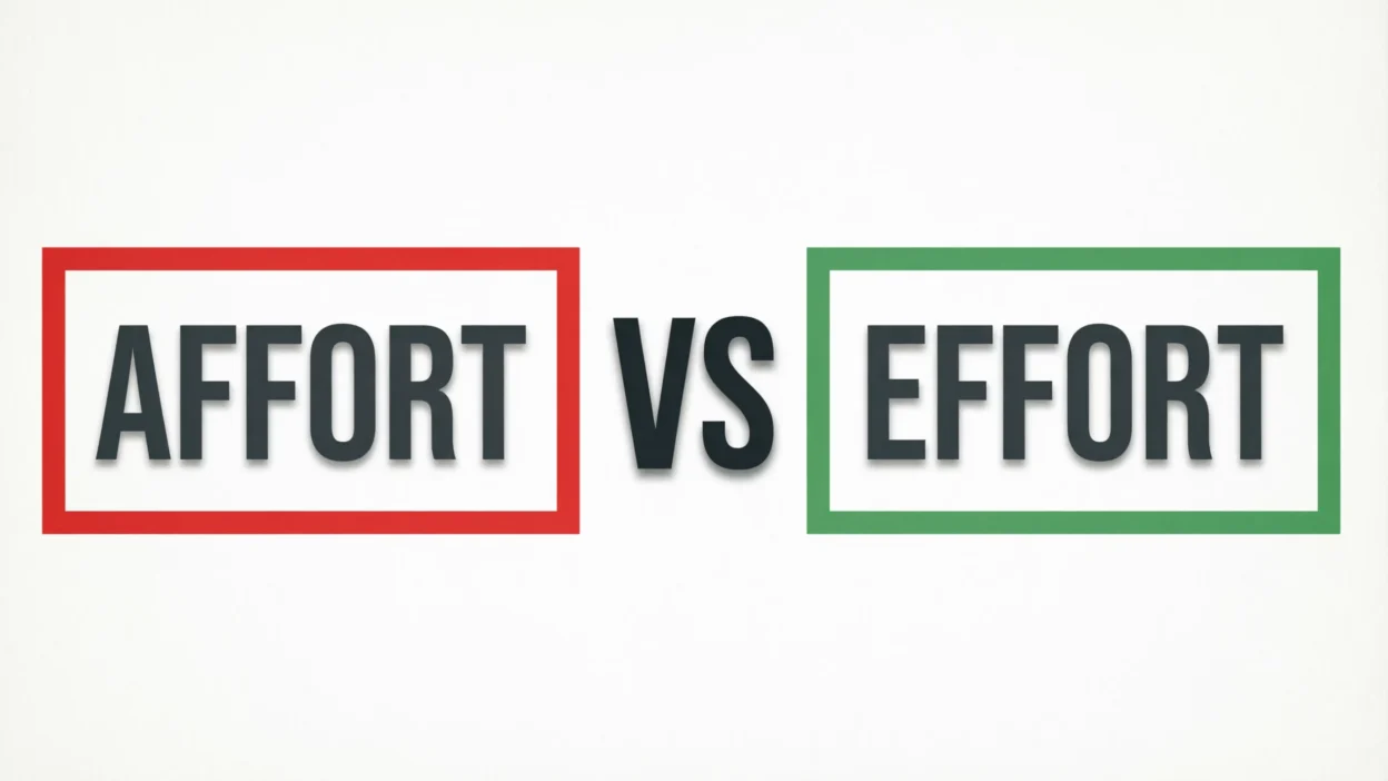 affort vs effort