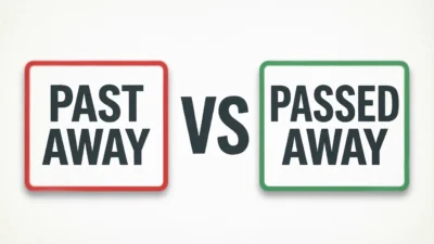 past away vs passed away