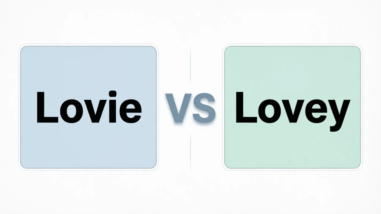 lovie vs lovey