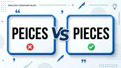 peices vs pieces