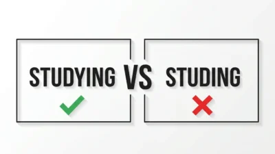 studying vs studing