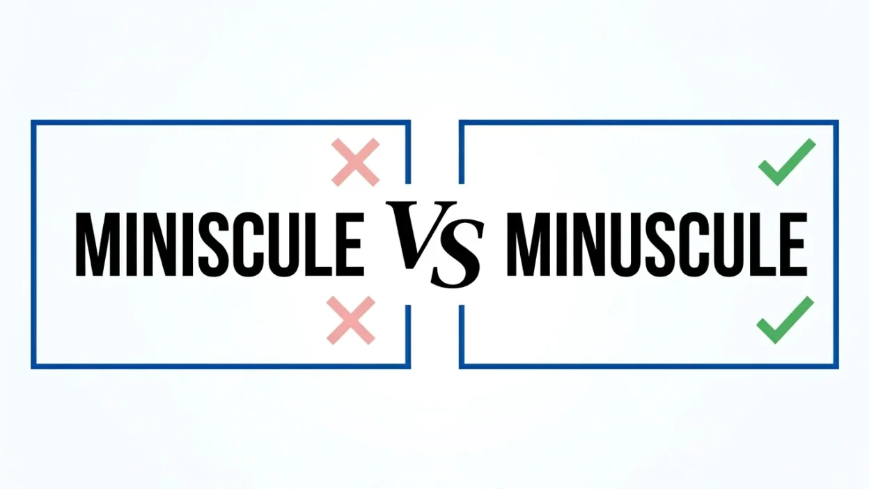 minuscule vs miniscule