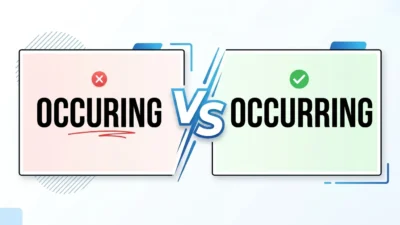 occurring vs occuring