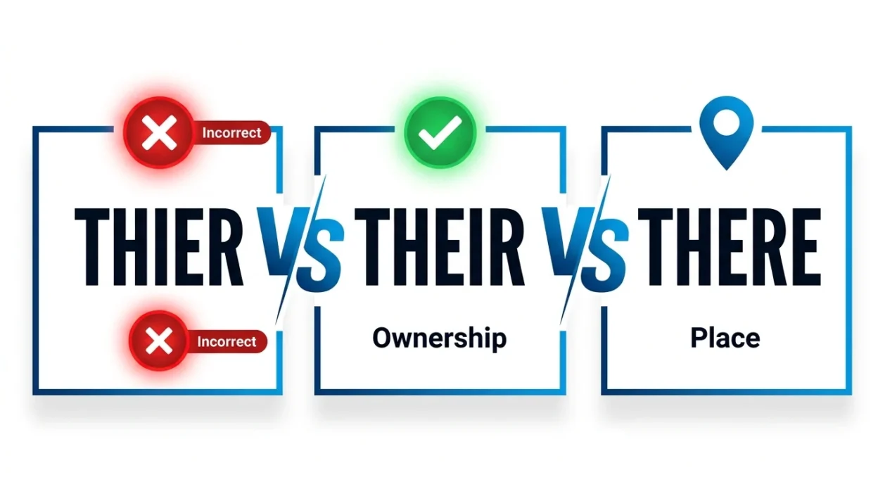 thier vs their vs there