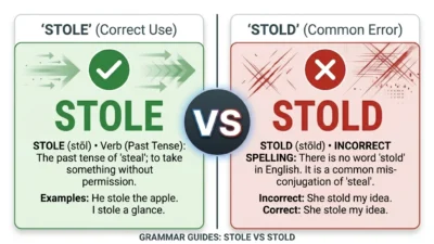 stole vs stold
