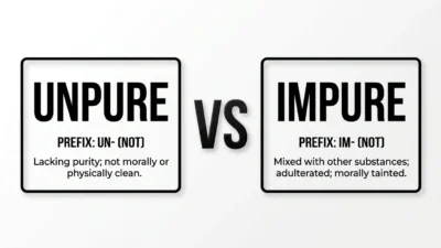 unpure vs impure