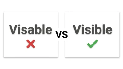 visable vs visible