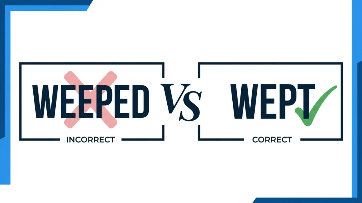 weeped or wept